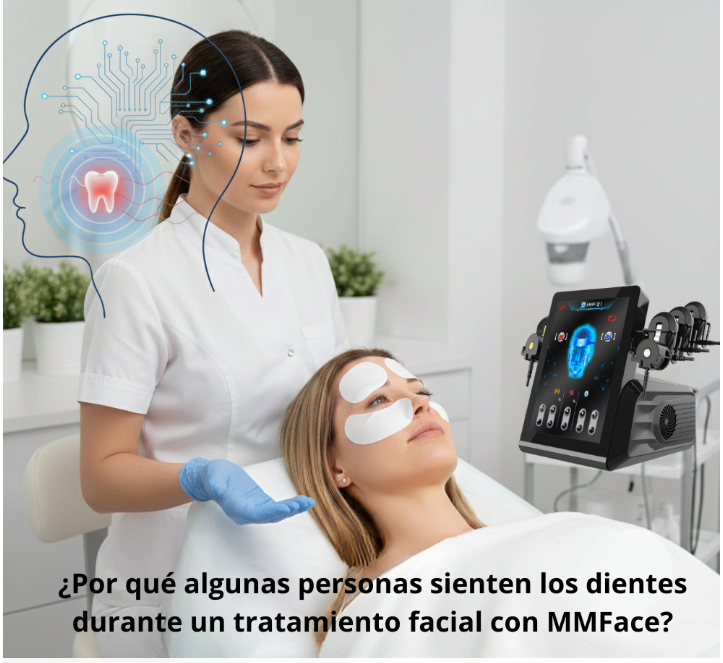 Sensación en los dientes durante MMFace