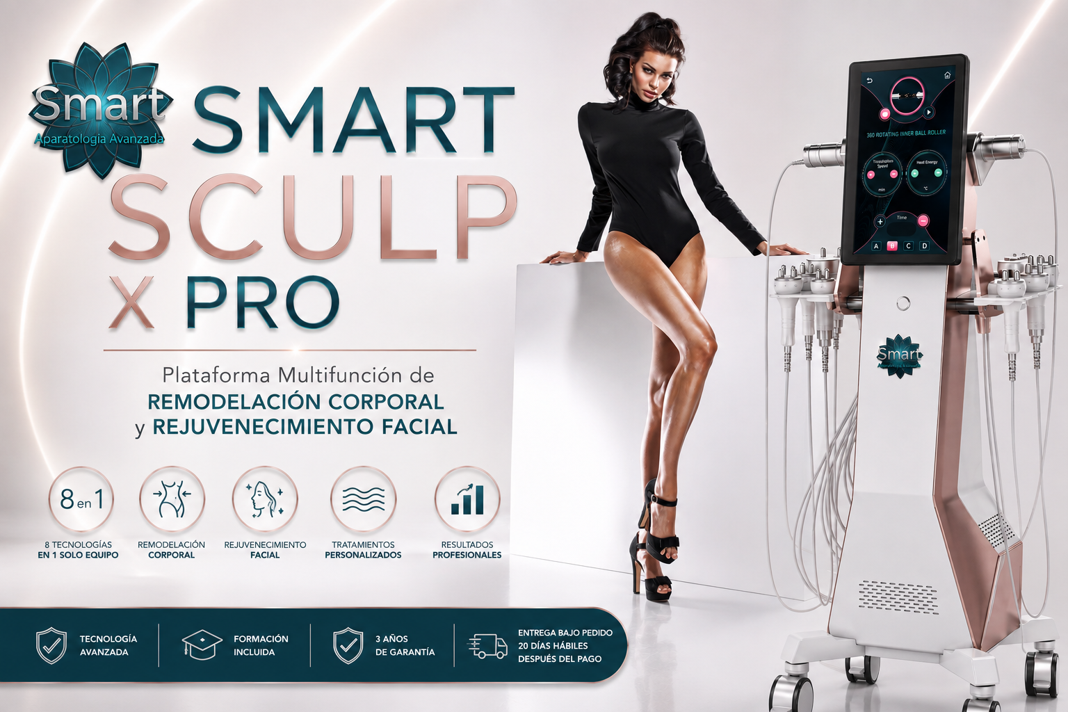 SMART SCULPT X PRO: plataforma estética profesional 8 en 1