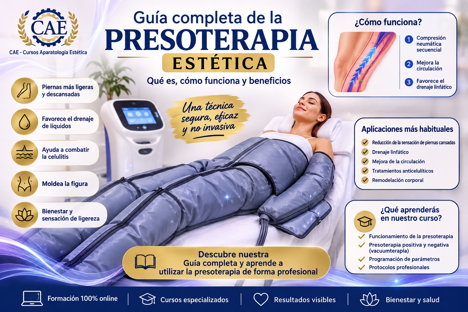 Guía completa de la Presoterapia estética: qué es, cómo funciona y beneficios