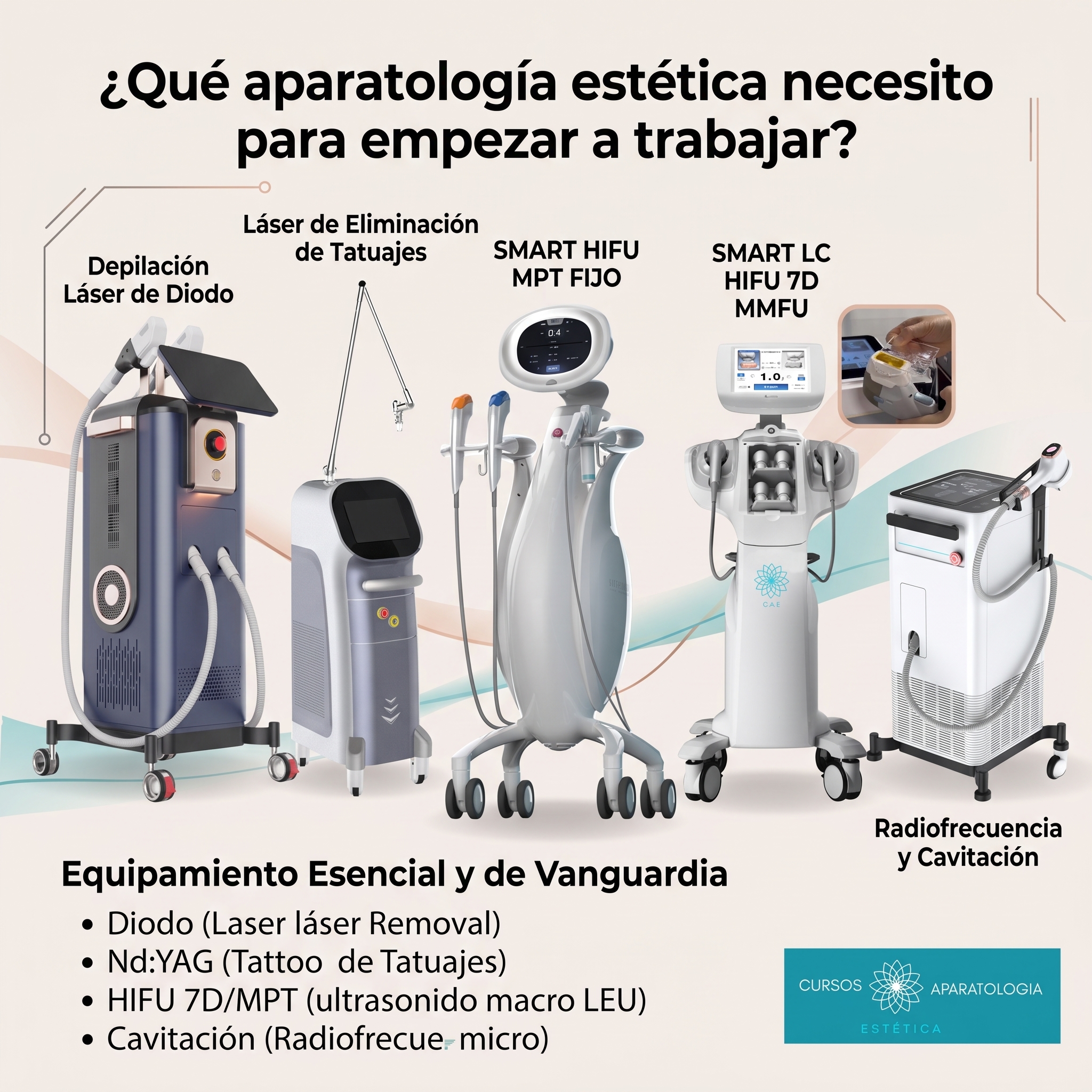 ¿Qué aparatología estética necesito para empezar a trabajar? Guía para elegir tus primeros equipos