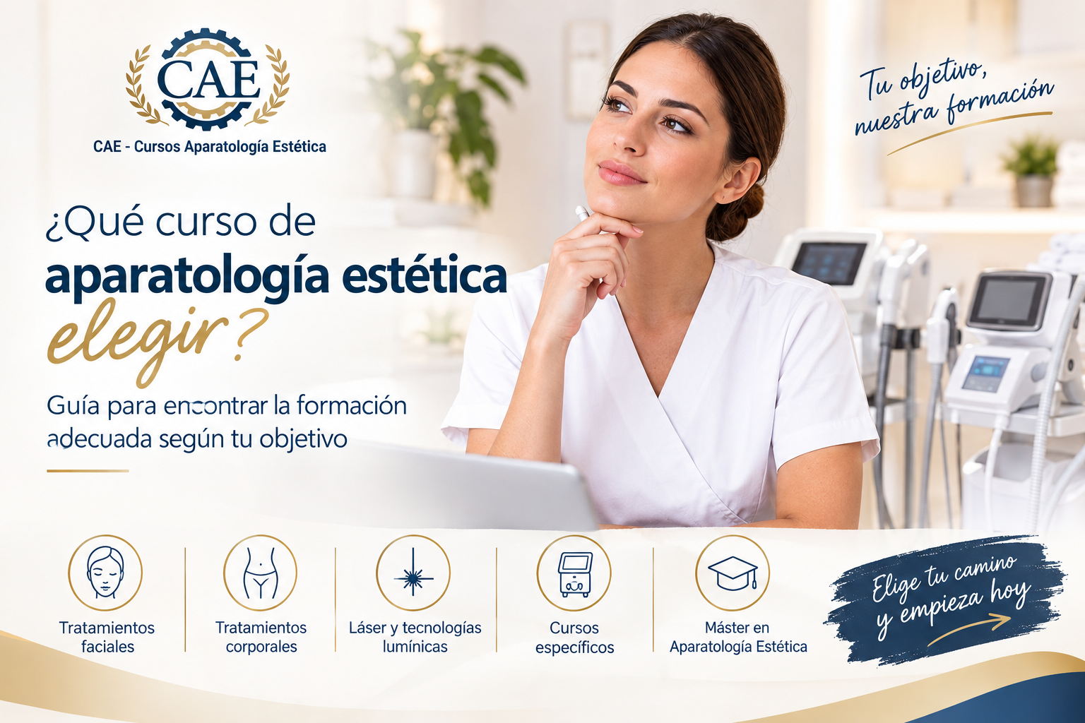 ¿Qué curso de aparatología estética elegir? Guía para encontrar la formación adecuada