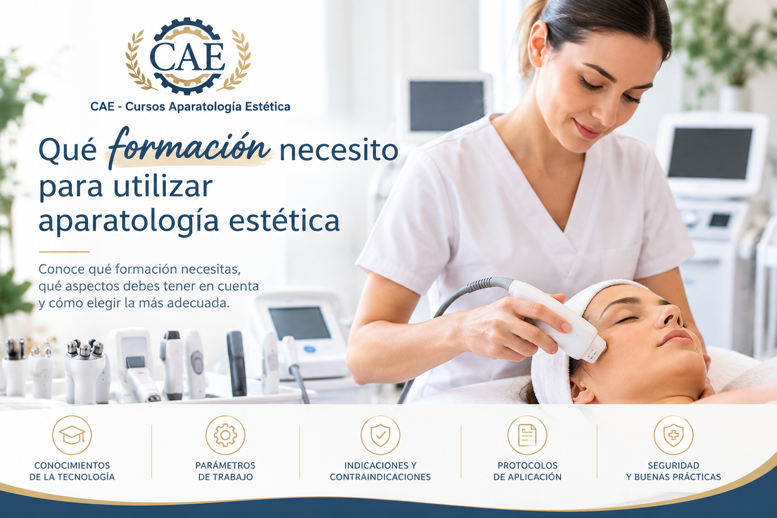 Qué formación necesito para utilizar aparatología estética