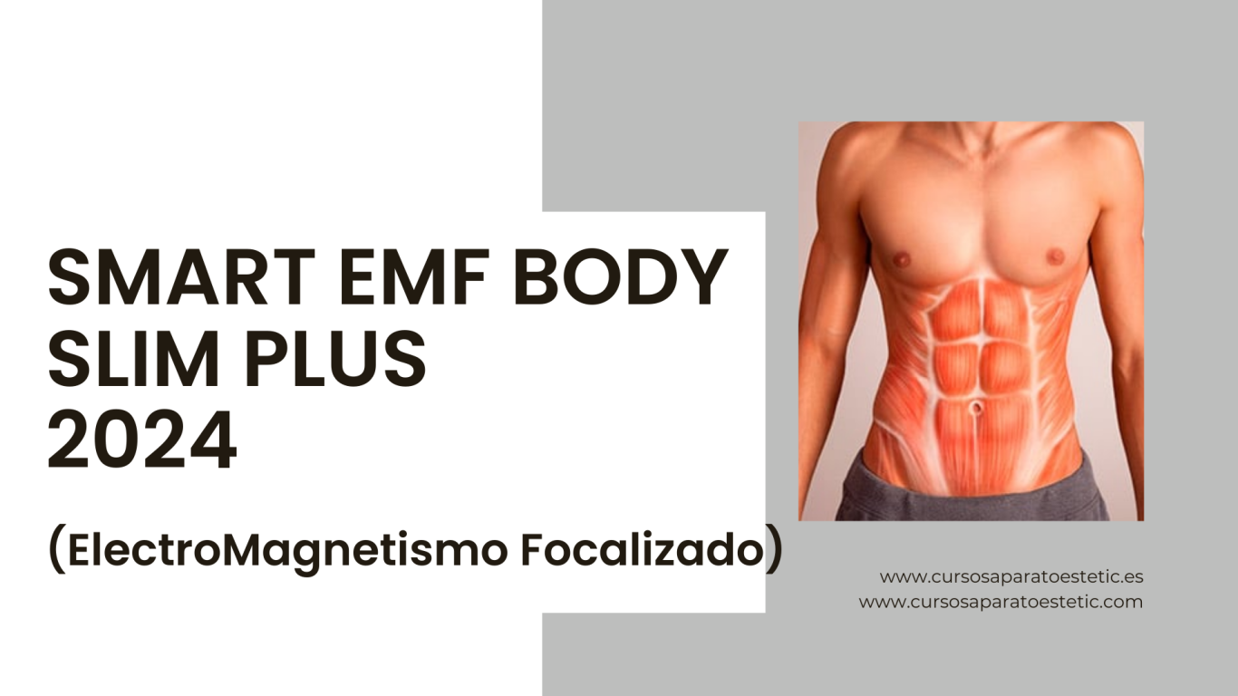 Texto promocional sobre el tratamiento "Smart RF Remove Fat" en un diseño colorido.