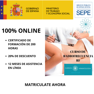 Curso online de 200 horas en radioterapia con 20% de descuento y asistencia por 12 meses.