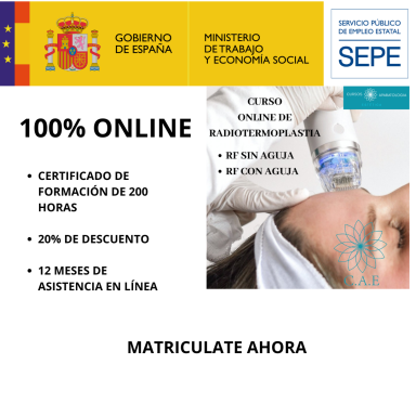Certificación de curso online de 200 horas con descuento y asistencia durante 12 meses.